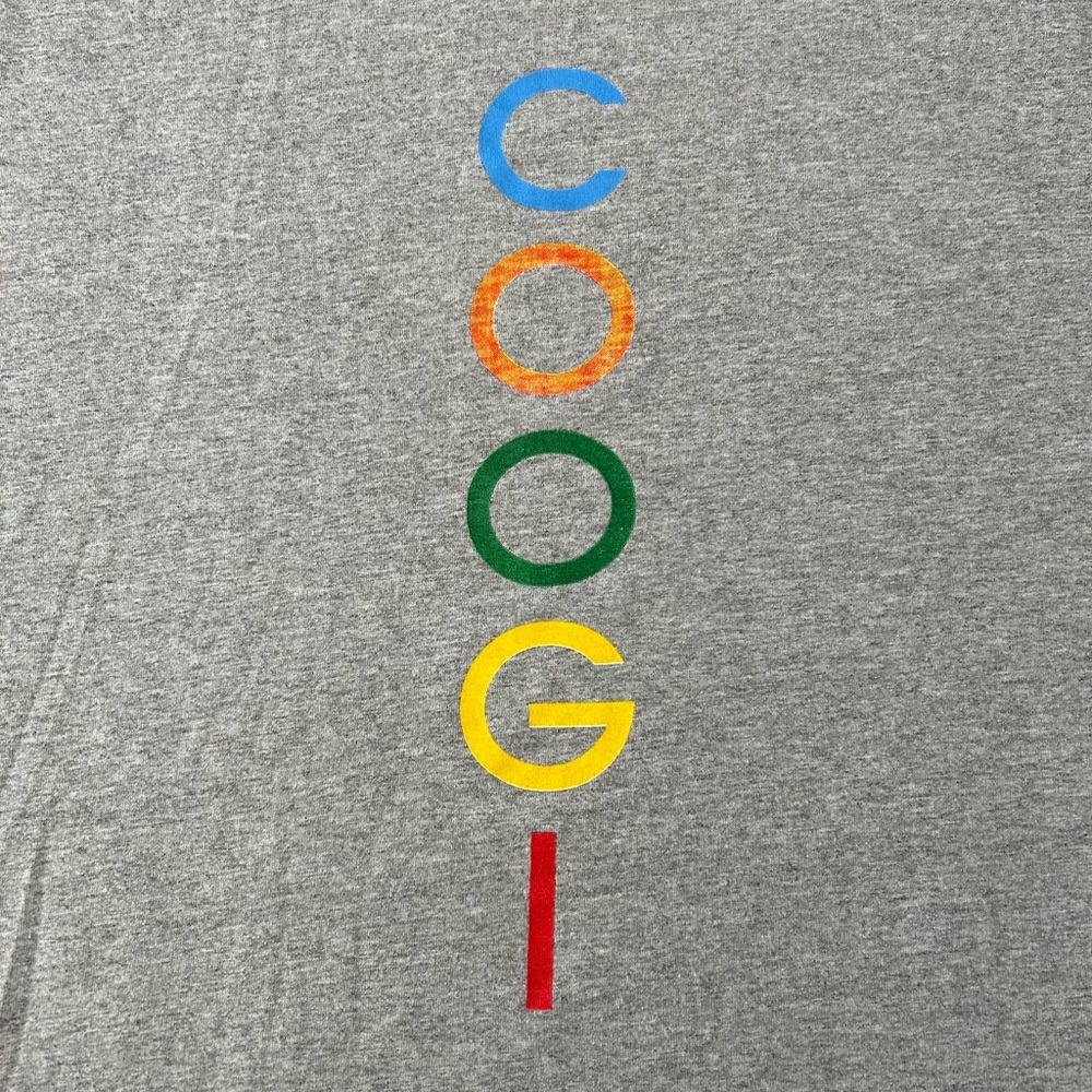 Vintage COOGI Australia USA Made Heather Rainbow Multi Logo Tee Unisex 9… - Picture 6 of 12